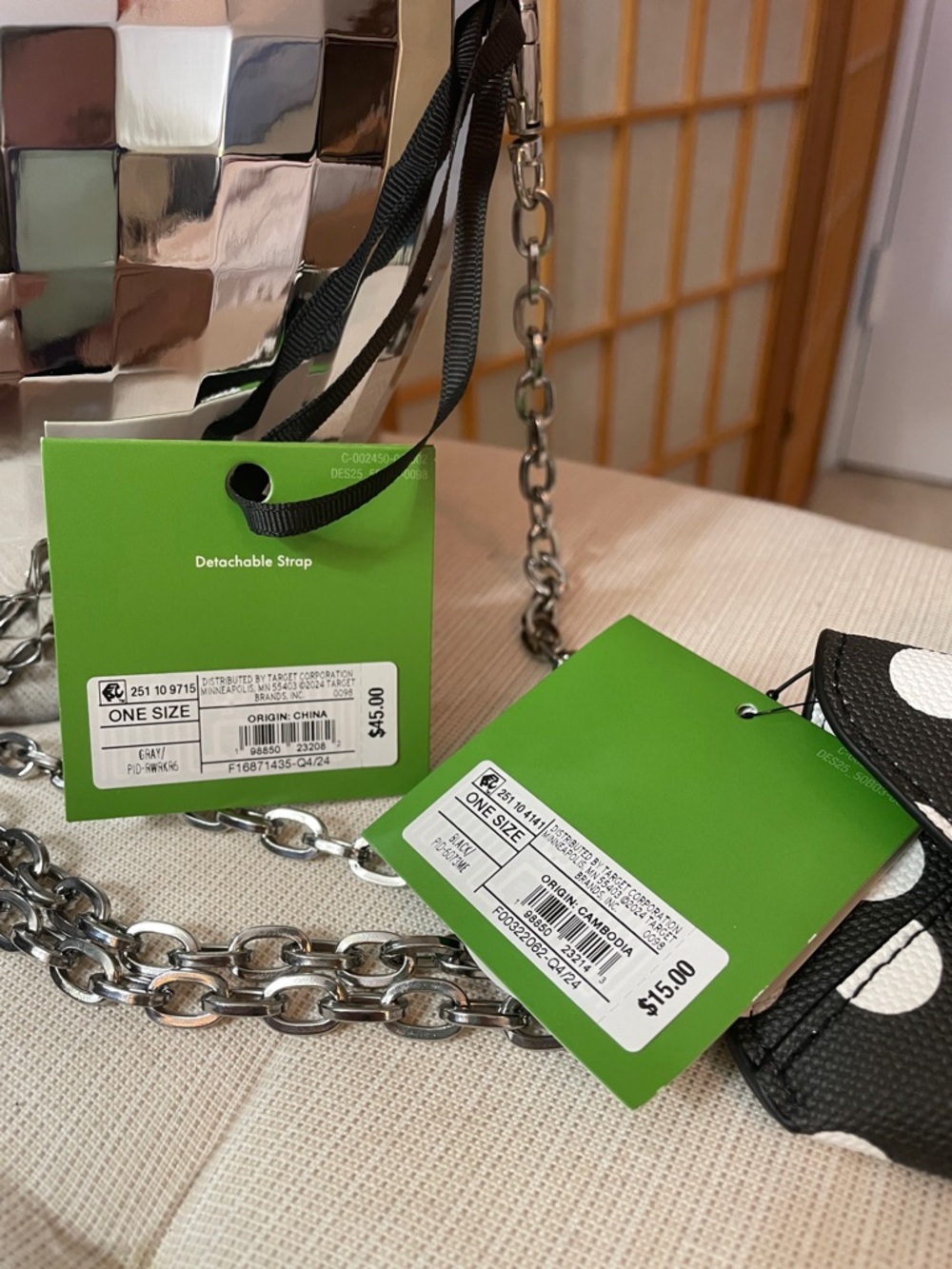 Kate Spade New York x Target Disco Heart Crossbody bag NWT & Polka Dot Case NWT - Picture 16 of 17